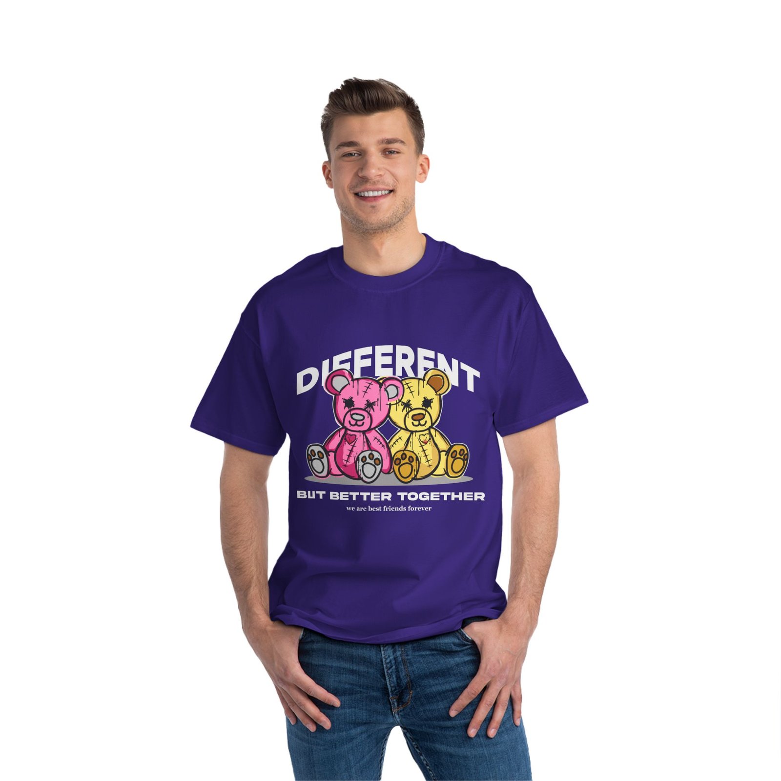 Different But Better Together Best Friends Forever Bears Beefy-T Cotton Tee