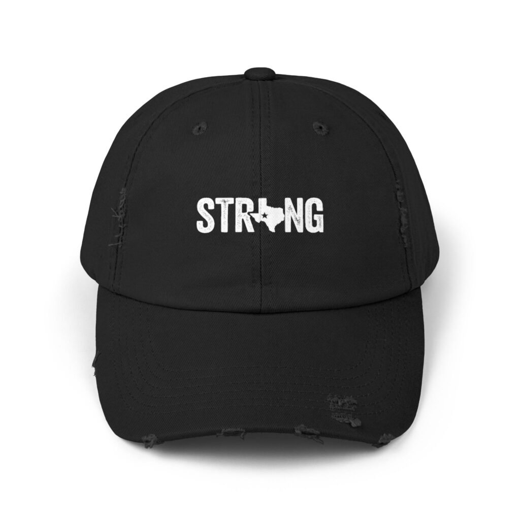 Texas Strong State Pride Distressed Cotton Twill Hat