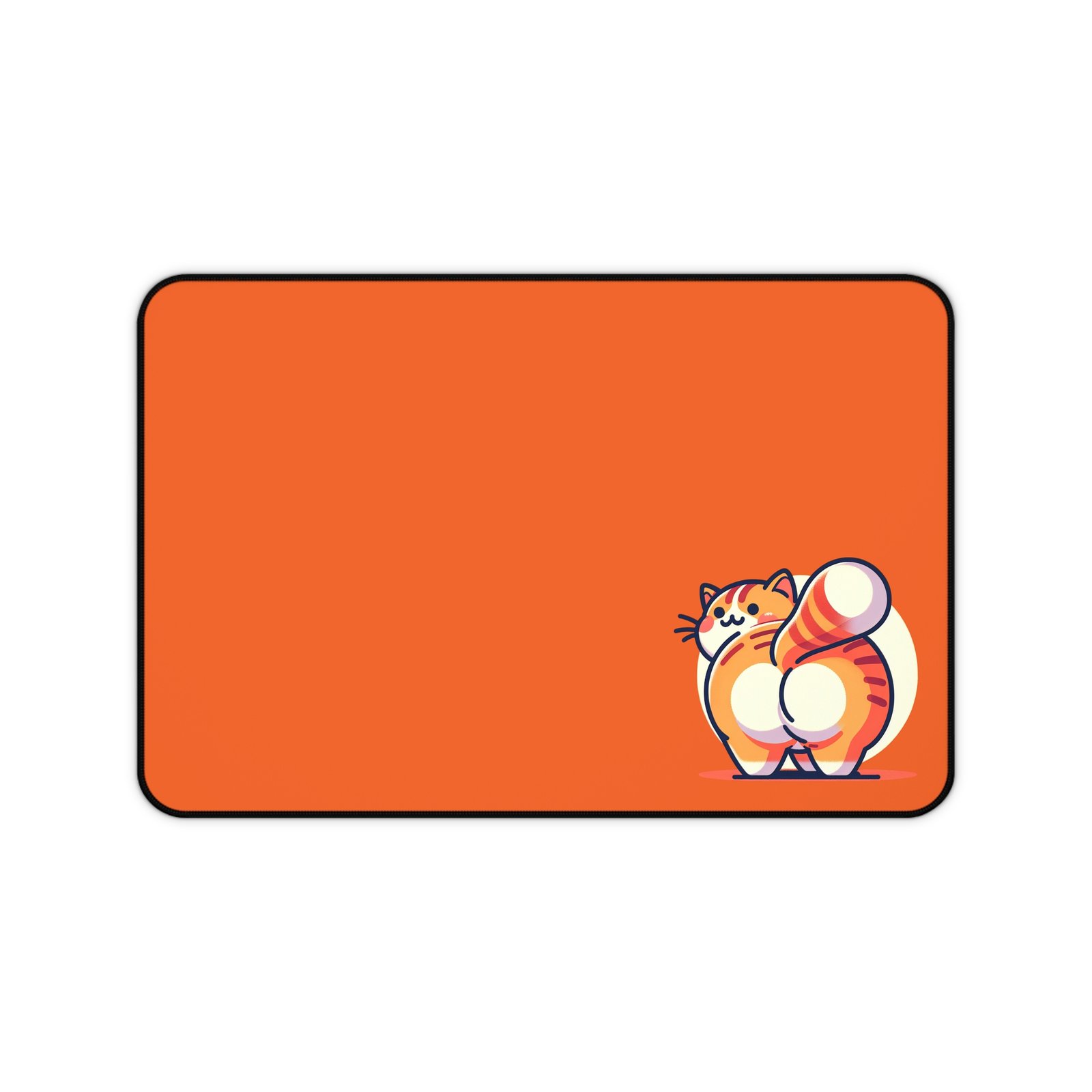 Playful Cat Desk Mat, Cute Office Decor, Cat Lover Gift, Animal-Themed Mouse Pad, Fun Workstation Accessory