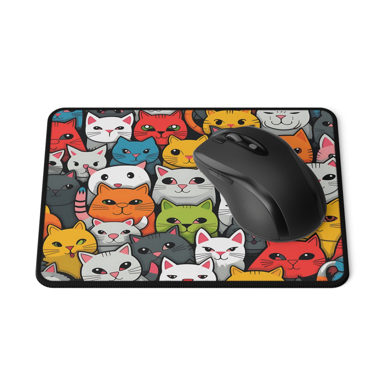 Different Cat Breeds Pattern Mouse Pad
