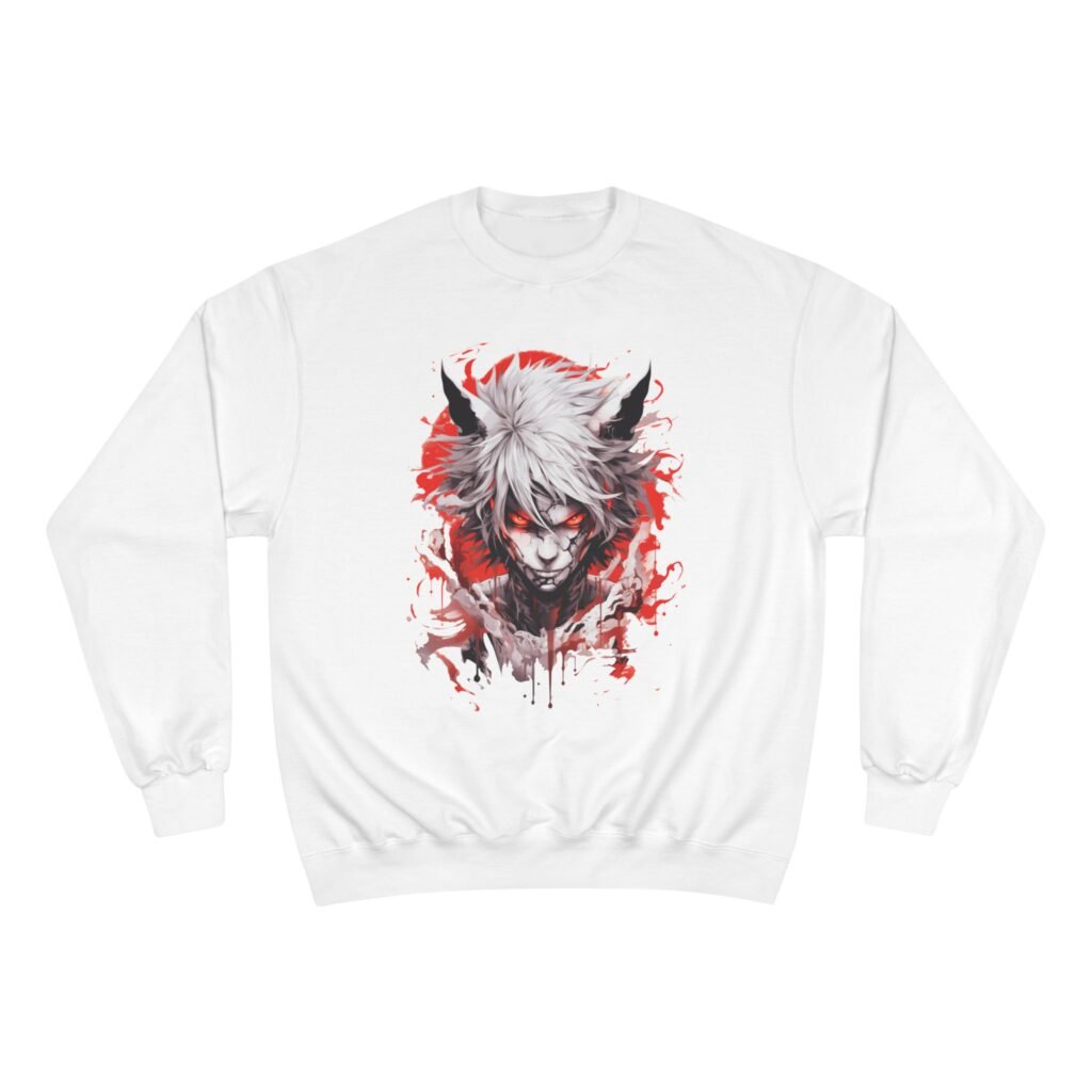 Dark Hero Anime Character Champion Eco Crewneck Sweatshirt